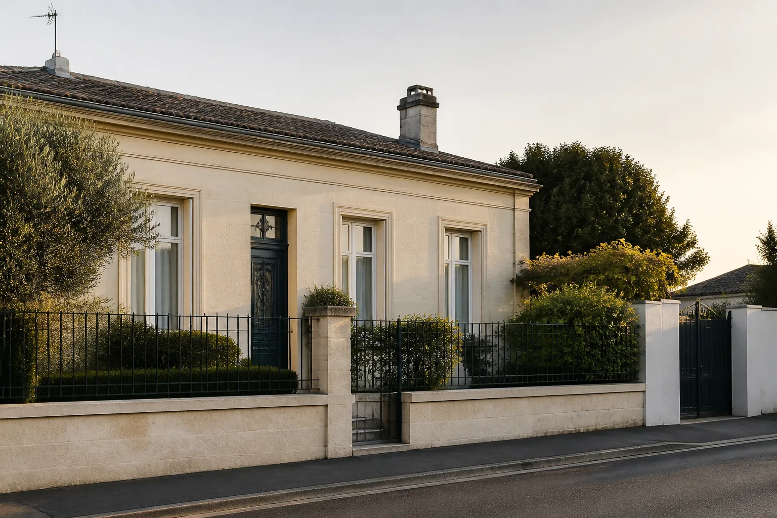 Une maison individuelle illustrant le coût d'une expertise bâtiment, en Gironde.